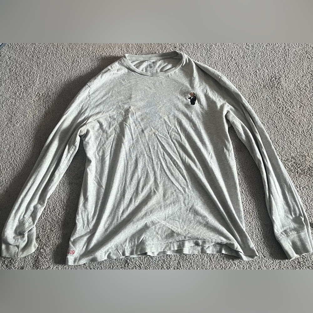 Polo by Ralph Lauren Light Gray Long Sleeve Shirt
